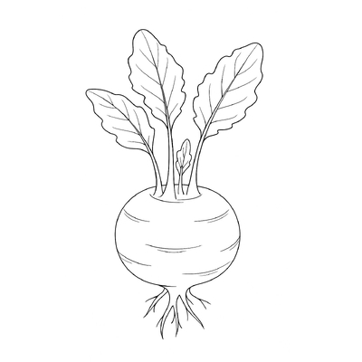 Cute Kohlrabi Coloring Pages for Kids 2026