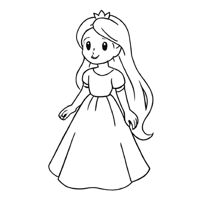 Cute Princess Coloring Pages for Kids – Creative &amp; Adorable Fun 2026