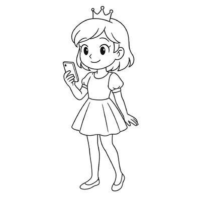 Cute Princess Coloring Pages for Kids – Creative &amp; Adorable Fun 2026