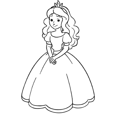 Cute Princess Coloring Pages for Kids – Creative &amp; Adorable Fun 2026