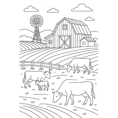 Farm Coloring Pages for Kids – Cutest Designs 2026