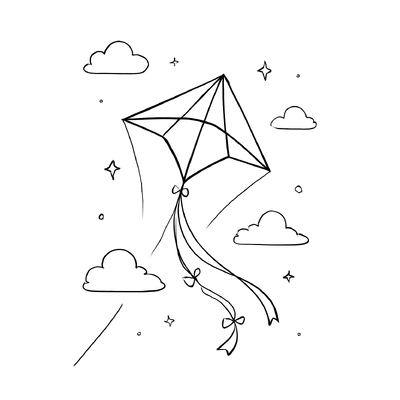 Kite Coloring Pages for Kids – Cutest Designs 2026
