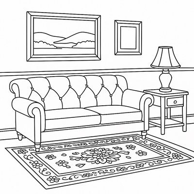 Living Room Coloring Pages for Kids – Creative and Beautiful 2026