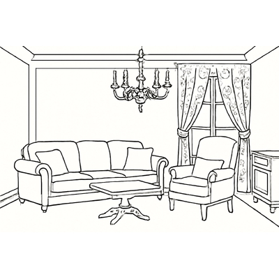 Living Room Coloring Pages for Kids – Creative and Beautiful 2026