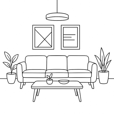 Living Room Coloring Pages for Kids – Creative and Beautiful 2026