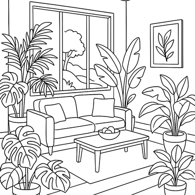 Living Room Coloring Pages for Kids – Creative and Beautiful 2026
