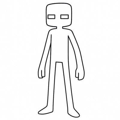 Minecraft Enderman Coloring Pages for Kids – Creative Fun 2026