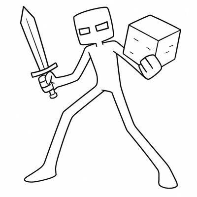 Minecraft Enderman Coloring Pages for Kids – Creative Fun 2026