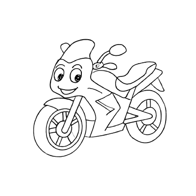 Motorcycle Coloring Pages for Kids 2026