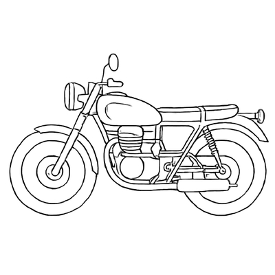 Motorcycle Coloring Pages for Kids 2026