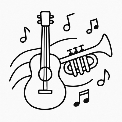 Music Corner Coloring Pages for Kids – Creative Fun 2026