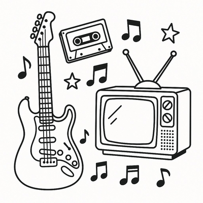 Music Corner Coloring Pages for Kids – Creative Fun 2026