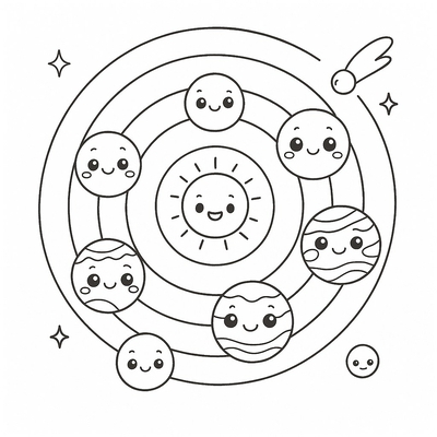 Solar System Coloring Pages for Kids – Creative and Fun Learning 2026