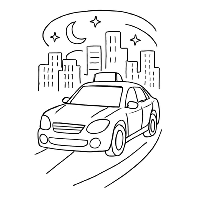 Taxi Coloring Pages for Kids – Creativity &amp; Traffic Learning 2026