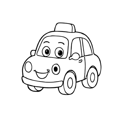 Taxi Coloring Pages for Kids – Creativity &amp; Traffic Learning 2026