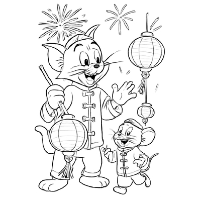 Tom and Jerry Coloring Pages for Kids – Fun &amp; Creative 2026