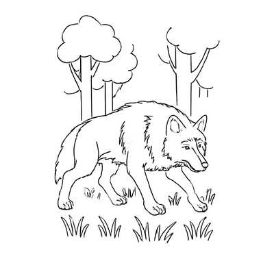 Wolf Coloring Pages 2026 – Wild Animal Coloring Sheets for Kids