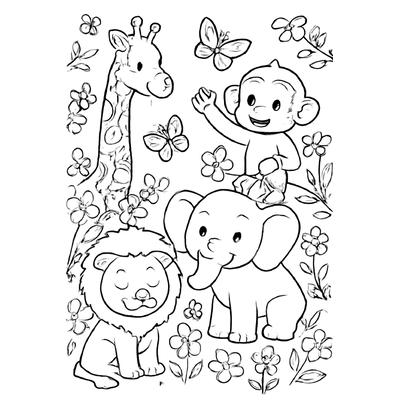 Zoo Animal Coloring Pages for Kids – Explore the Animal World 2026