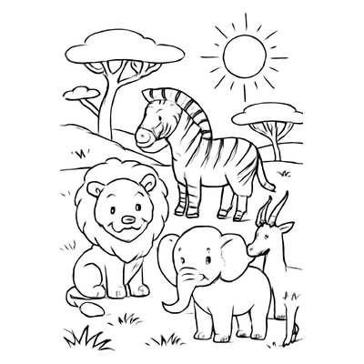 Zoo Animal Coloring Pages for Kids – Explore the Animal World 2026