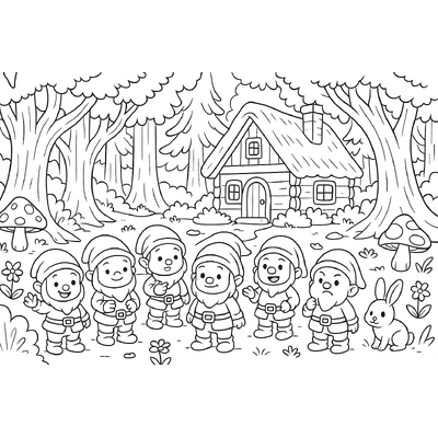 Best Seven Dwarfs Coloring Pages for Kids 2026