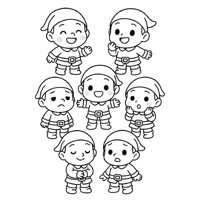 Best Seven Dwarfs Coloring Pages for Kids 2026