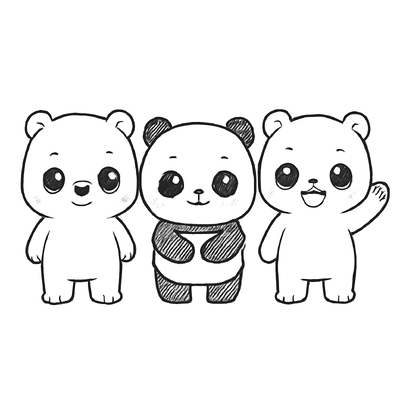 Cutest Three Bears Coloring Pages for Kids 2026