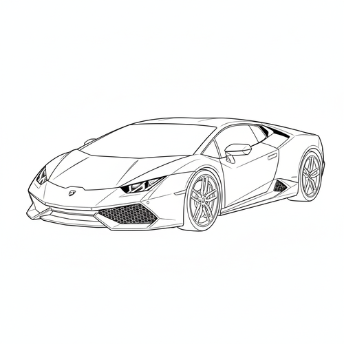 Lamborghini Coloring Pages for Kids – Super Cool 2026 PDF Download